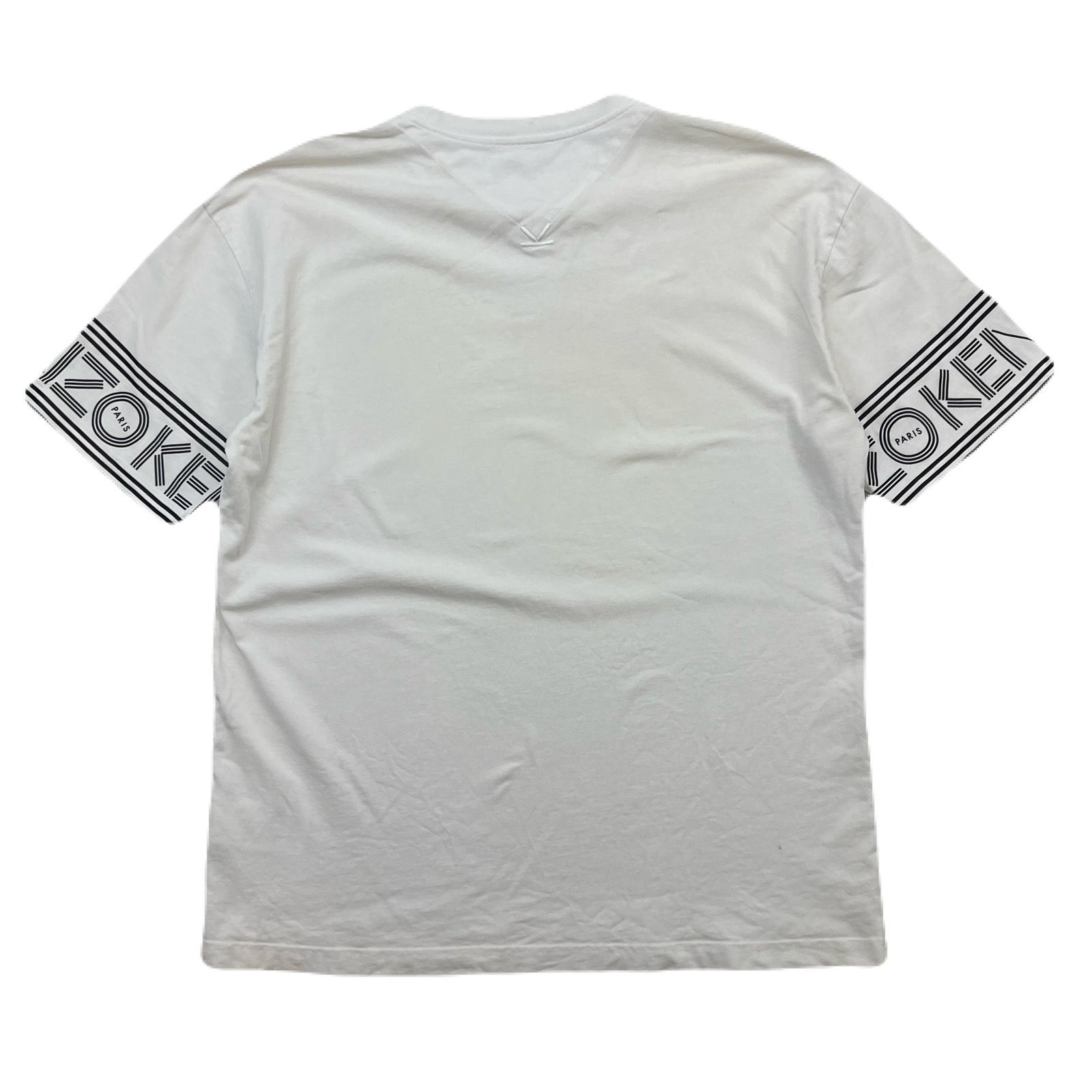 ケンゾー 半袖 Tシャツ 袖ロゴ ホワイト 白 メンズ XLサイズ ケンゾー 半袖 Tシャツ 袖ロゴ ホワイト 白 メンズ XLサイズ