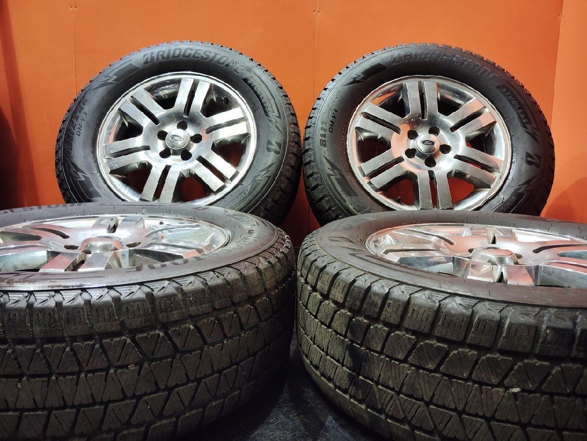 BS BLIZZAK DM-V3 265|60R18 スタッドレス Ford エクスプローラー 純正ホイール 18インチ 7.5J5HPCD114.3 44 バリ溝 KTO364