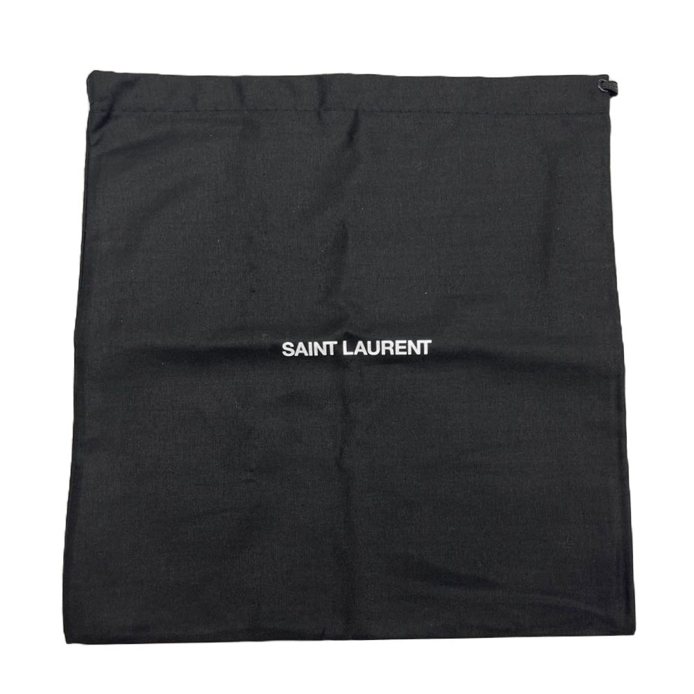 SAINT LAURENT サンローラン ベルト GRZ593303 ロゴ バックル ナロー レザー ベルト ブラック系【中古】 SAINT LAURENT サンローラン GRZ593303 ロゴ バックル ナロー レザー