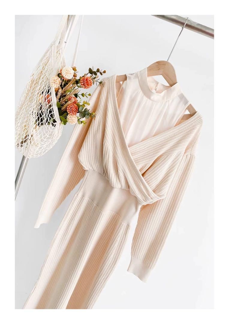 高見えロングマーメイドワンピース 春お出かけデートに最適