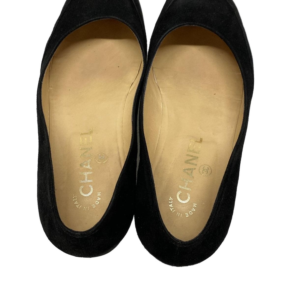 シャネル パンプス フラット 351/2 CHANEL(シャネル) パンプス 351/2 レディース - 黒 - メルカリ