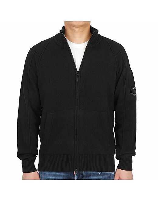 C.P. COMPANY Men's ARM LENS Wool Zip Up Cardigan Regular 11CMKN090A シーピーカンパニー ジップニットカーディガン