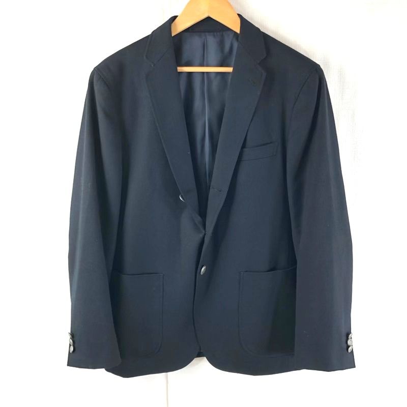 グリーンレーベルリラクシング green label relaxing ジャケット 銀ボタン ユナイテッドアローズ サイドポケット スリット 黒 Lサイズ 941330