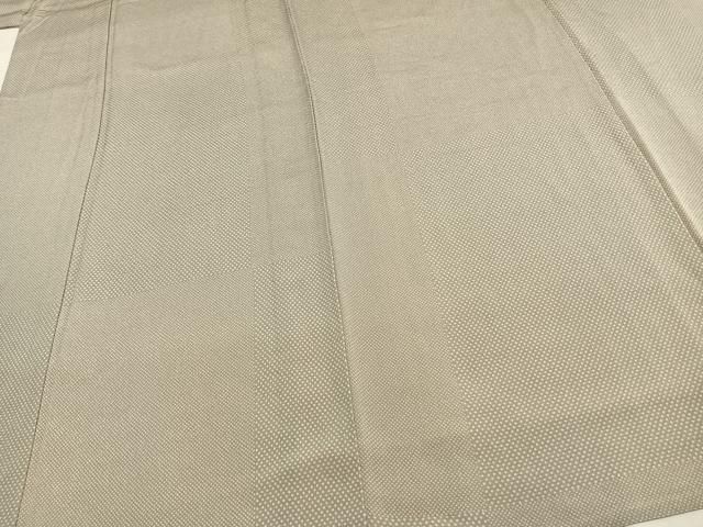 平和屋着物▽上質な小紋 単衣 浜ちりめん 伊と幸 市松水玉文 反端付き