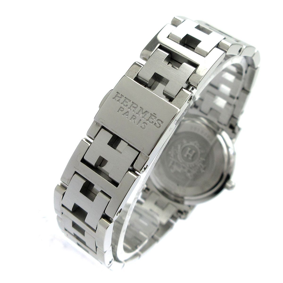 ジャンク】エルメス クリッパー【CL4.210】 ピンクゴールド文字盤