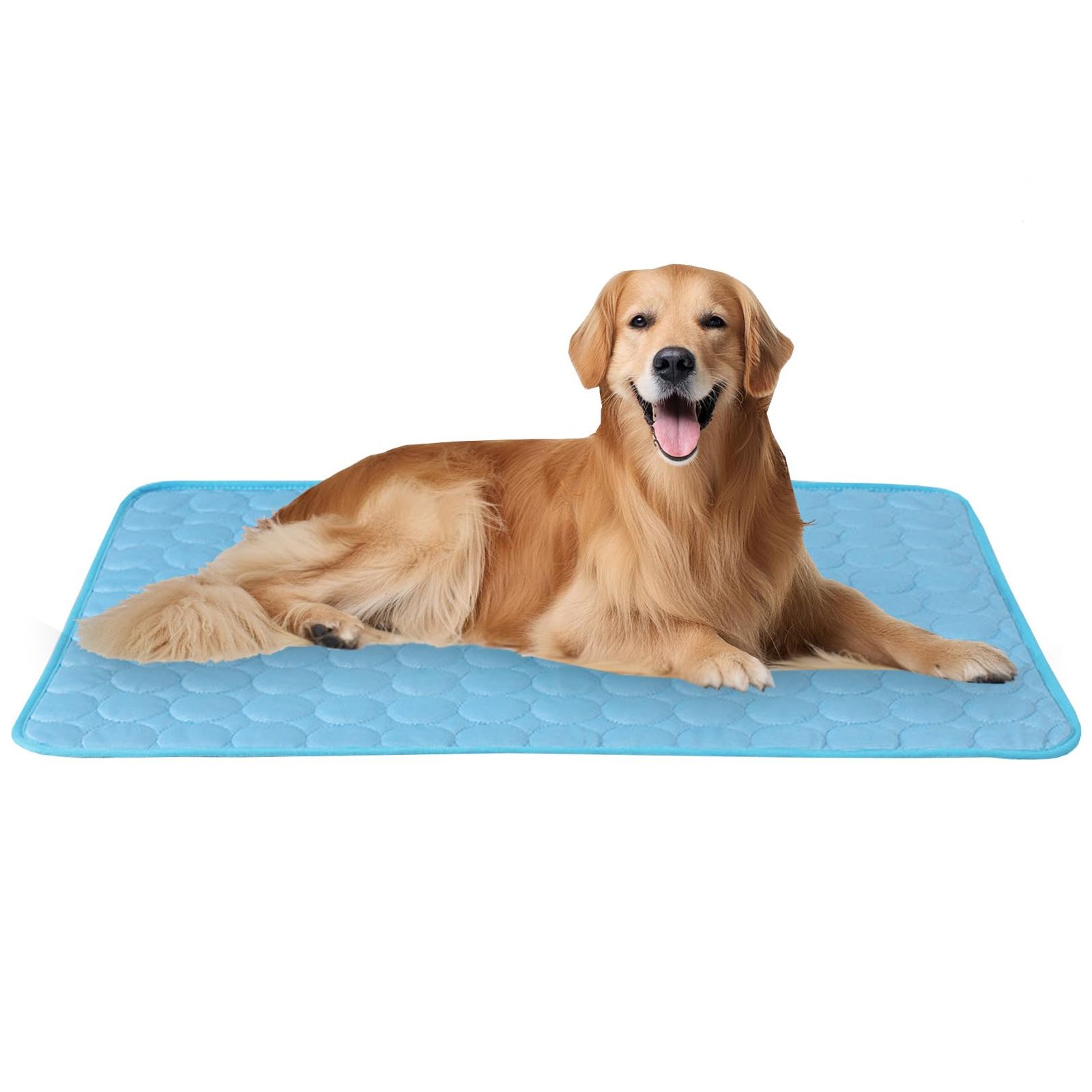 sac taske ペット ひんやりマット 犬 猫 冷却マット ペット用マット 夏 シート ベッド 特大 (ブルー 100×150㎝) [ブルー 100×150㎝]
