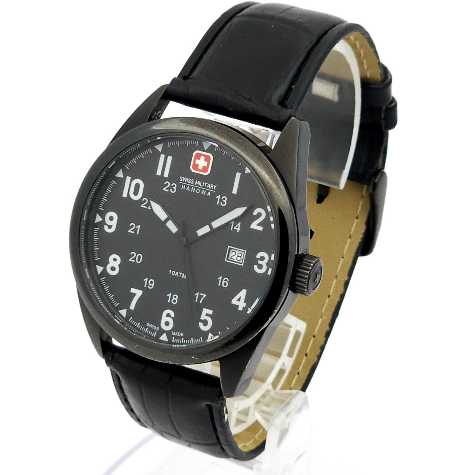 ① 1円 SWISS MILITARY HANOWA スイスミリタリー ハノワ クロノグラフ 