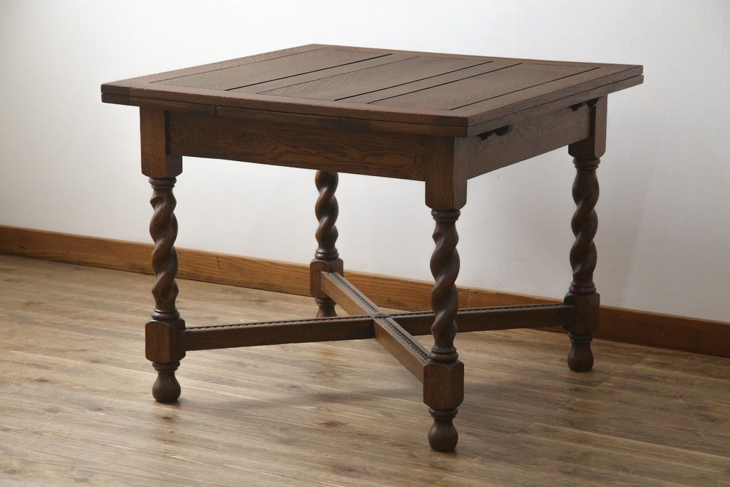 イギリスアンティーク(1910年代) ドローリーフテーブル 【公式通販】