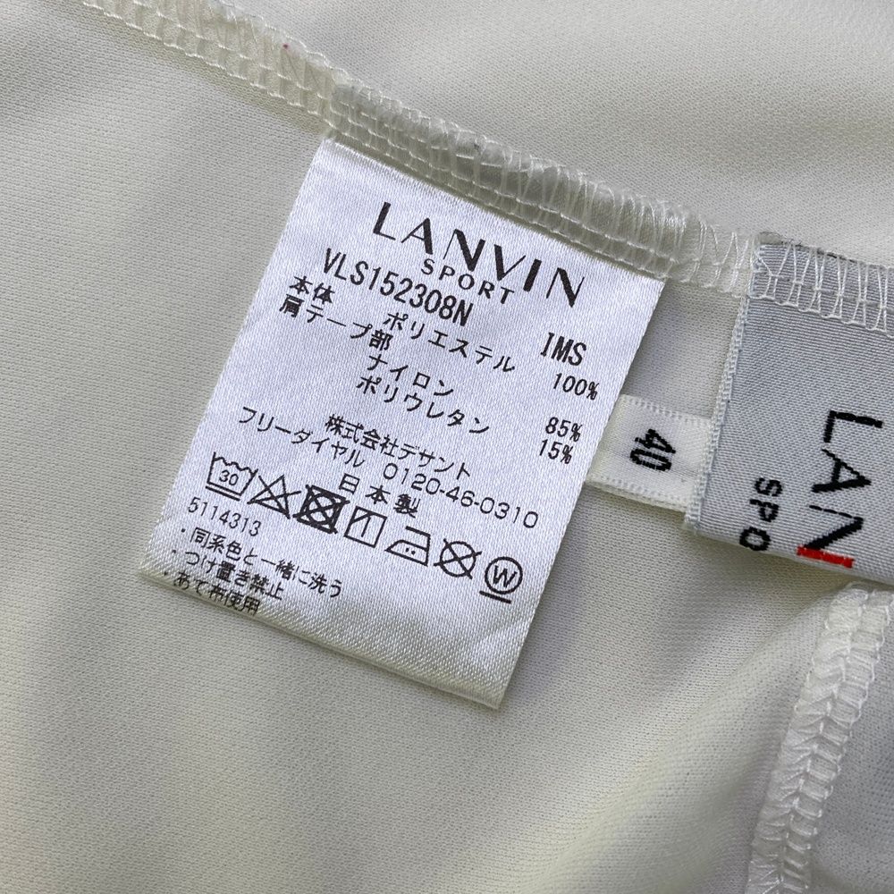 LANVIN SPORT ランバンスポール ノースリーブシャツ スパンコール40 サイズ：40 LANVIN SPORT ランバン スポール ノースリーブシャツ