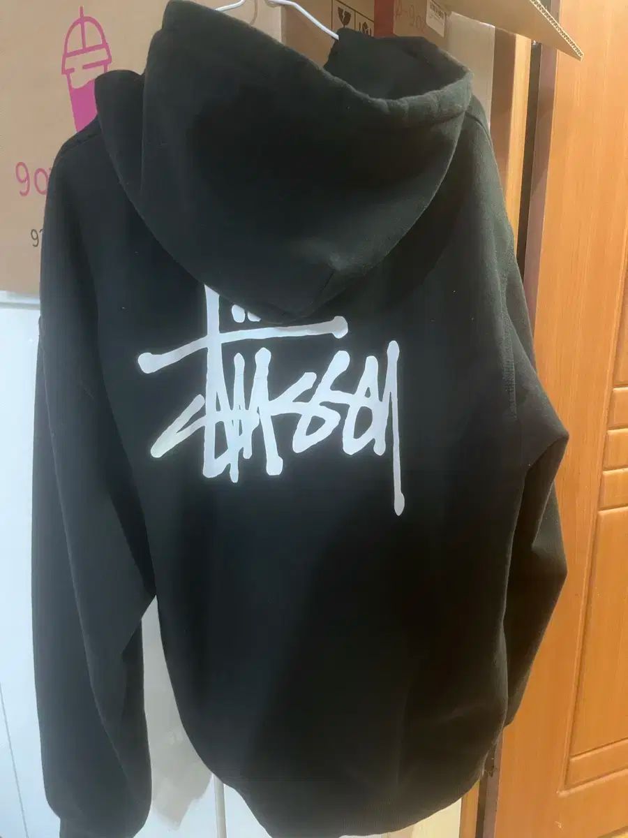 STUSSY(ステューシー) ベーシック フード付きTシャツ L 黒