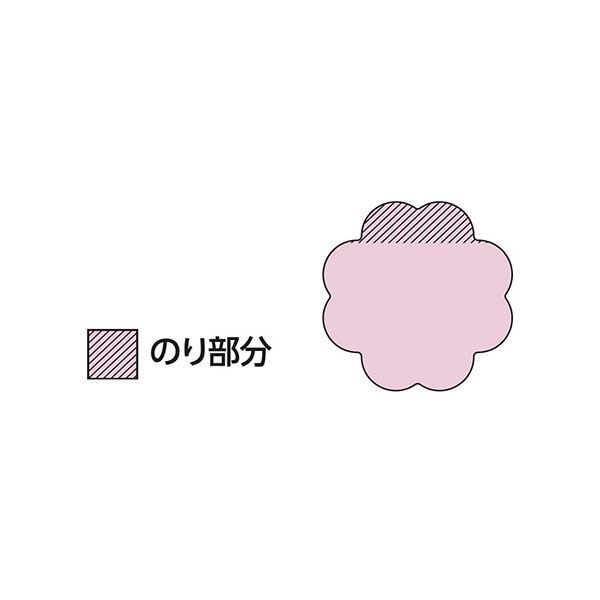 まとめ スリーエムジャパン ポストイット シルエットノート 強粘着 フラワー ピンク ネプチューンブルー ビビットイエロー ×50セット