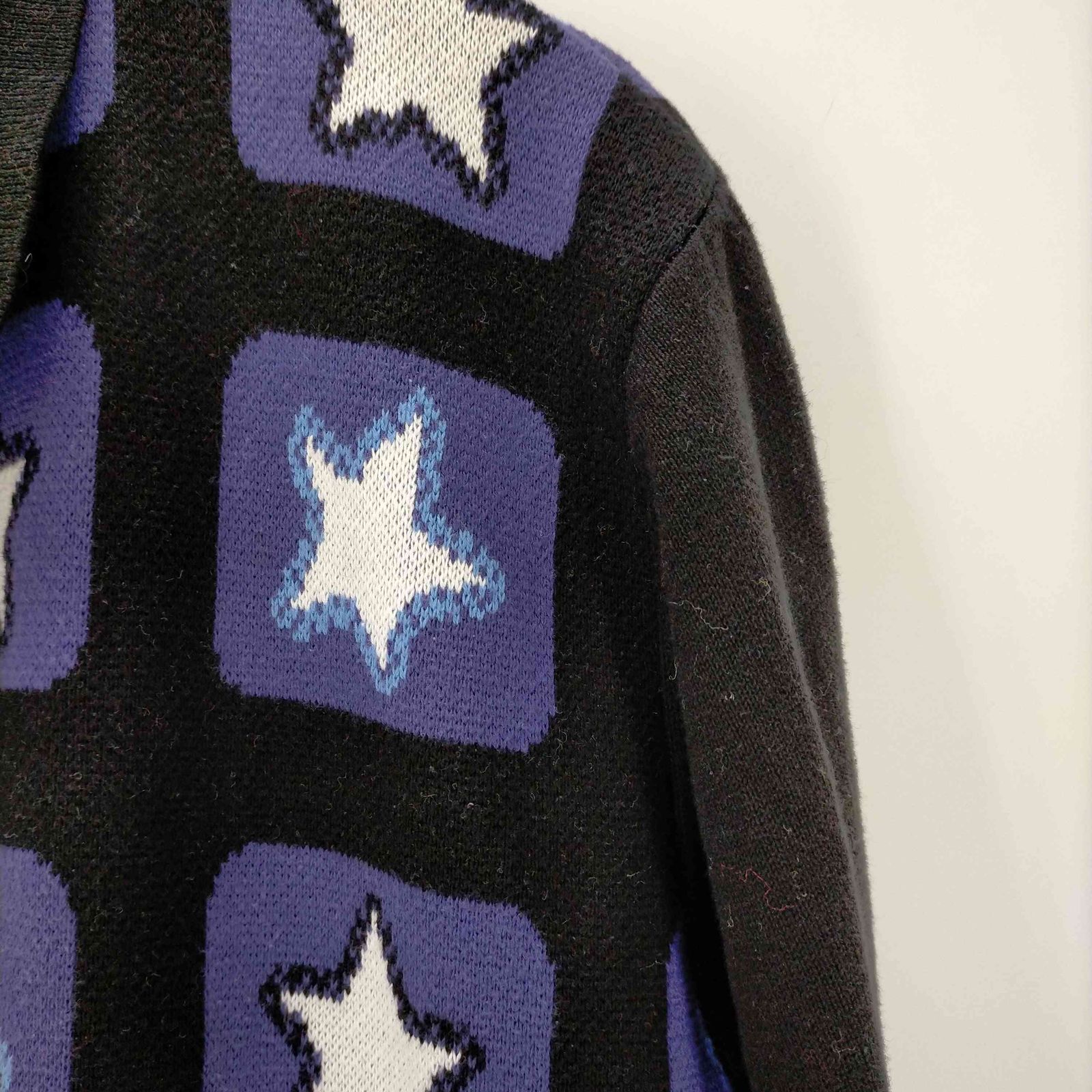 ティーモダンストリートウエア TTT_MSW Star television zipup knit 