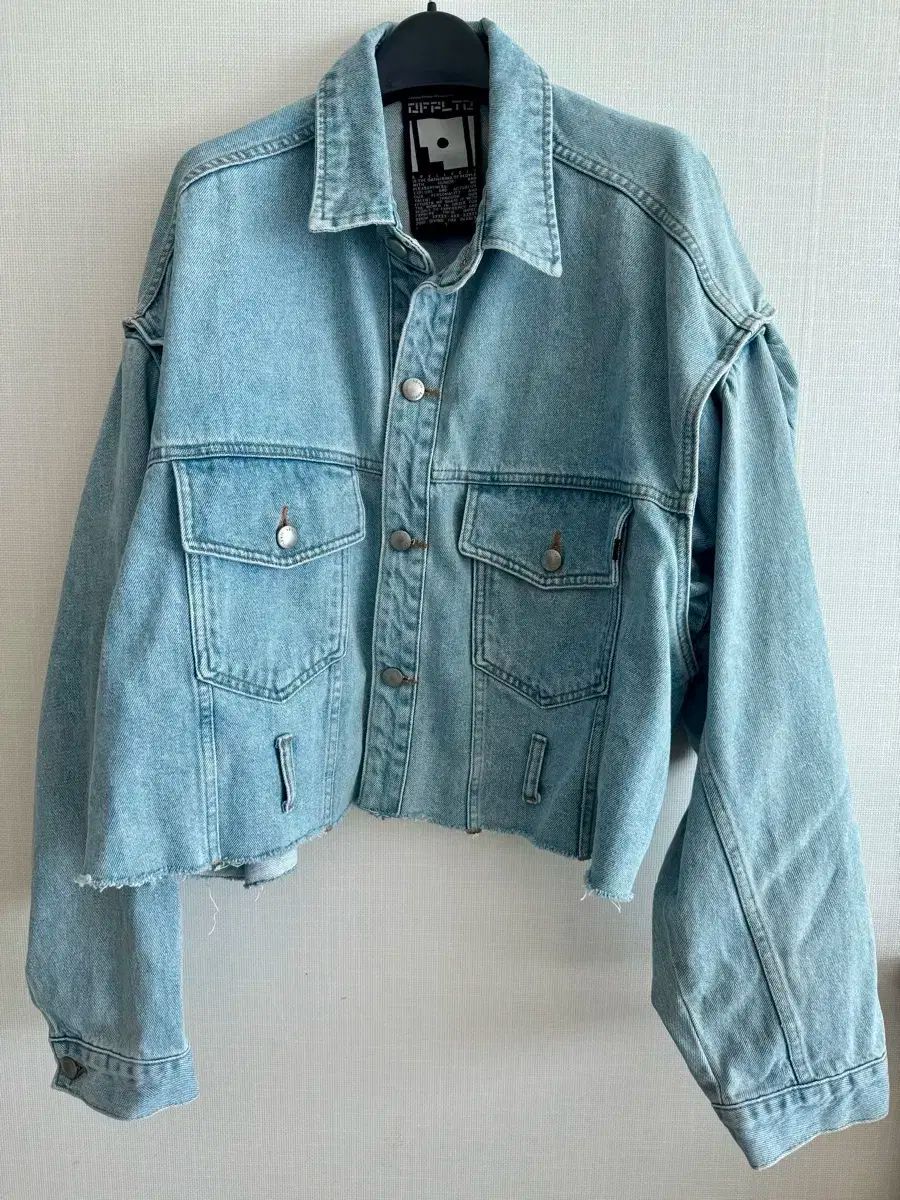 SPELLEDIT ス펠エディット クロップド デニムジャケット オーバーサイズ デニムジャケット