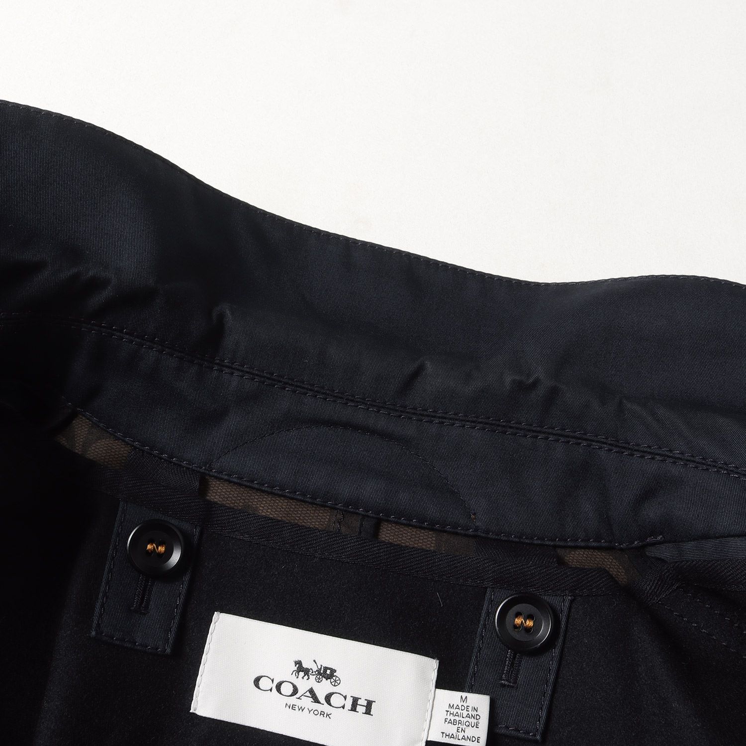 COACH コーチ コート サイズ:M ライナー付き コットン ステンカラー 