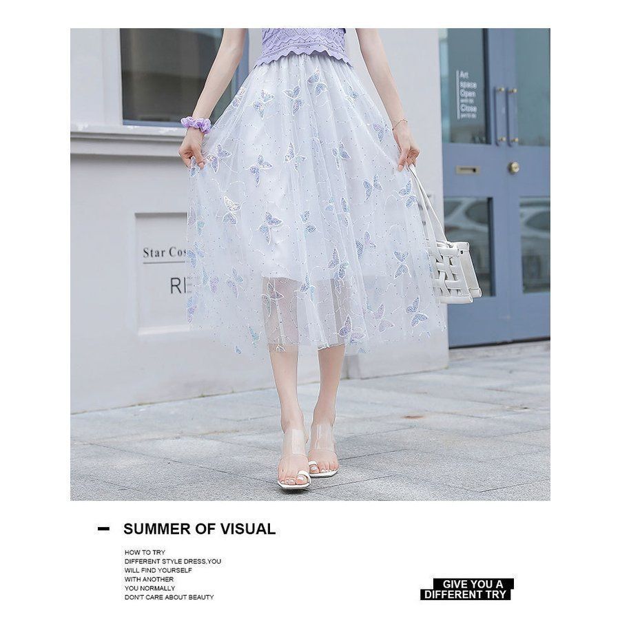 美品⭕️ UNDRESSED OVERLAPPING SKIRT チュールスカート AMERI UNDRESSED OVERLAPPING SKIRT