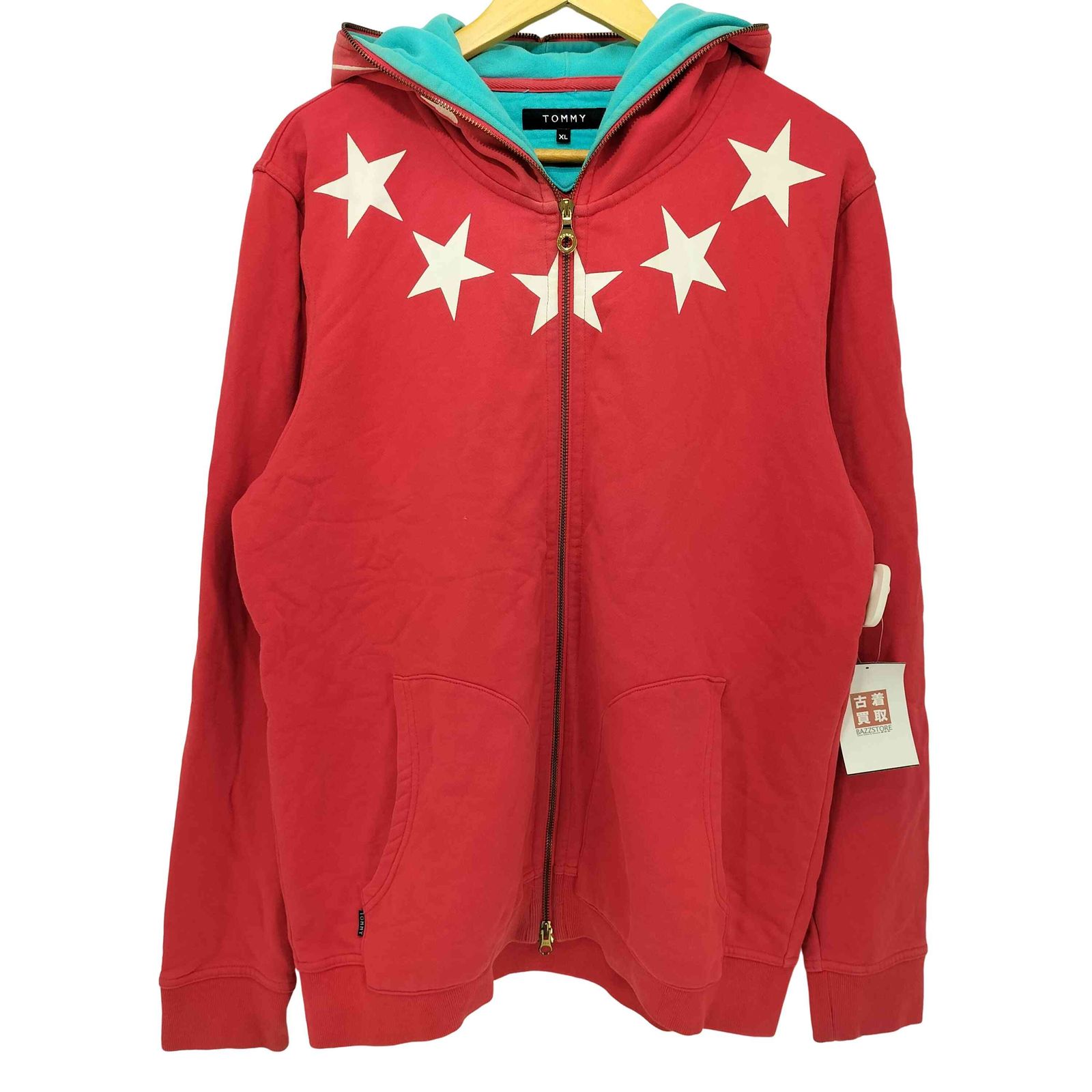 トミー TOMMY 星柄 フルジップパーカー メンズ import：XL - メルカリ