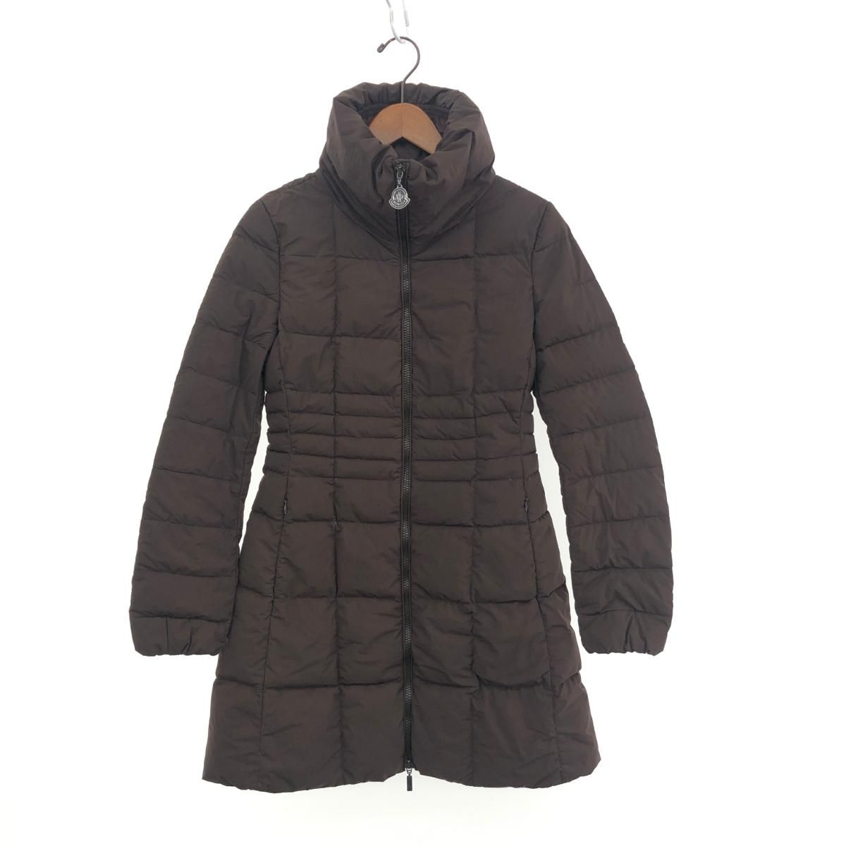 MONCLER ブラウン ダウンジャケット サイズ0 MONCLER モンクレール ダウンジャケット サイズ0 ブラウン