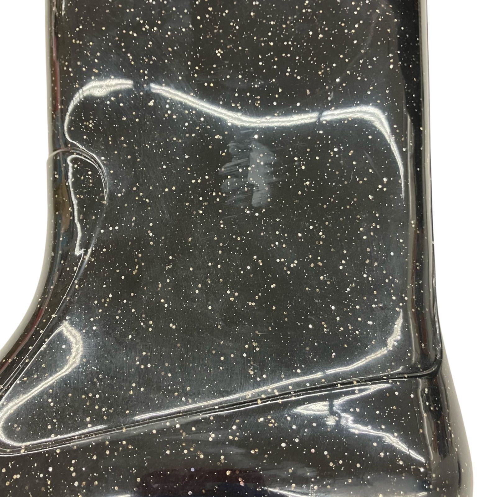 【即納！】186005　収納ケース付き☆　現状品　CHANEL シャネル　レインブーツ　レディース　36サイズ　ブラック　カメリア　ココマーク　ラメ入り 水に強い