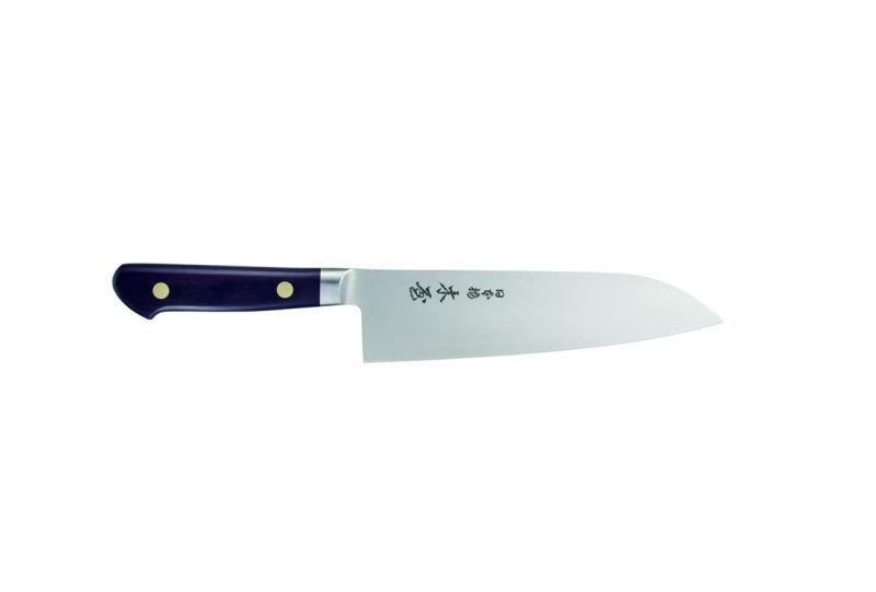木屋 No.6 三徳包丁 鎌型 180mm ハガネ