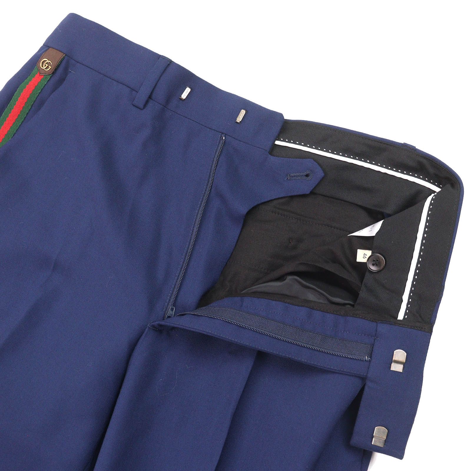 極美品△GUCCI グッチ 698813 ウール モヘア GGマーモント ウェブ  