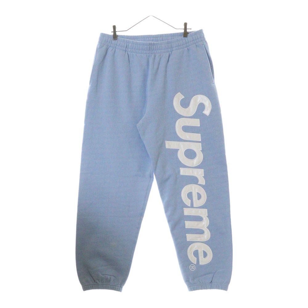 SUPREME シュプリーム 24AW Satin Applique Sweatpant サテン アップリケ スウェットパンツ ライトブルー