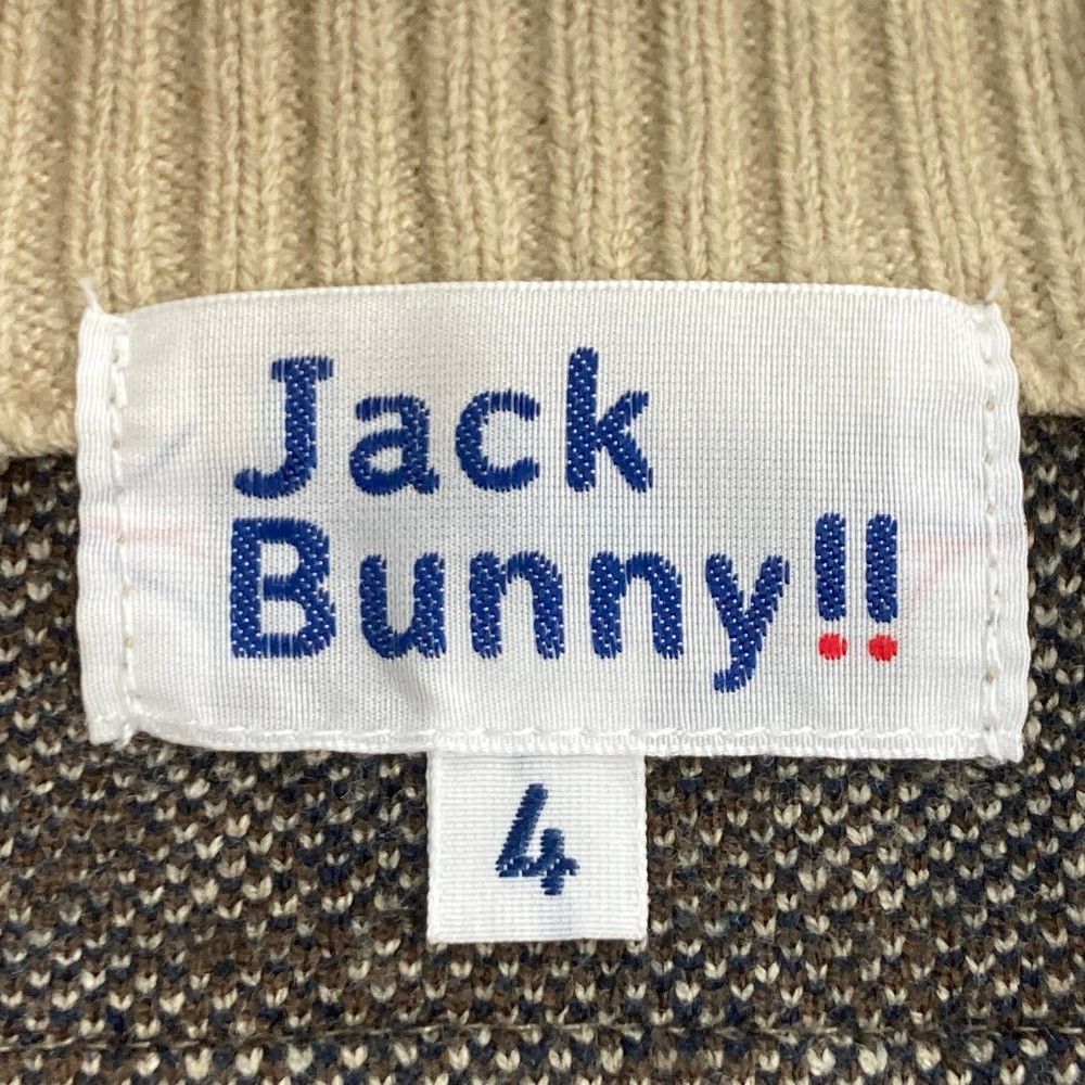 サイズ：4 JACK BUNNY ジャックバニー ニットジャケット チェック柄 