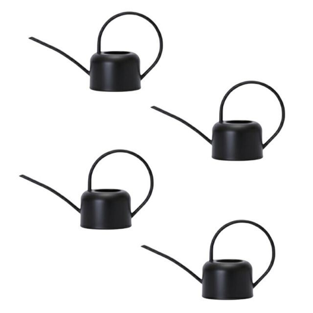 ガーデンアクセサリ スティーレ ジョーロ 1.1L ブラック tool-accessory 4個入り 21010 代引き不可 ガーデン雑貨 FARM p386