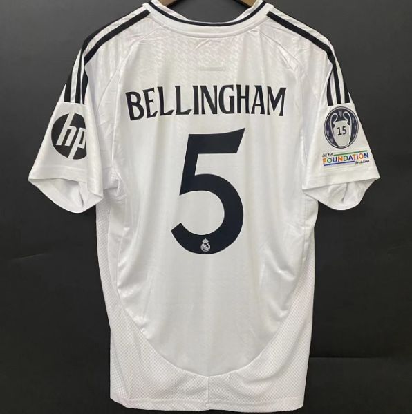 2024-2025 レアル・マドリード ユニフォーム ホーム 半袖  5番 BELLINGHAM  サッカー