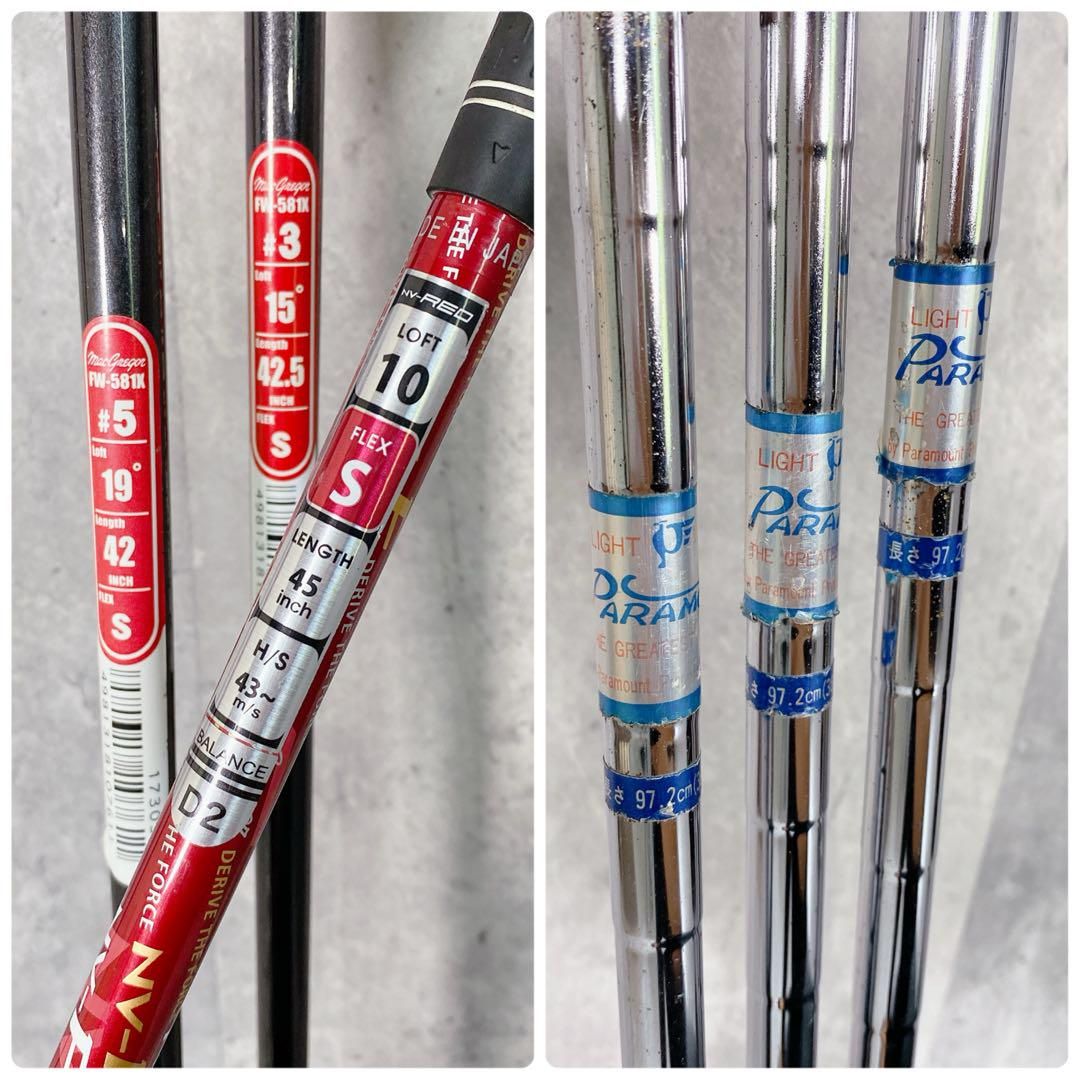 X636 マグレガー 他 メンズ ゴルフ セット 14点 クラブ13本 入門向け