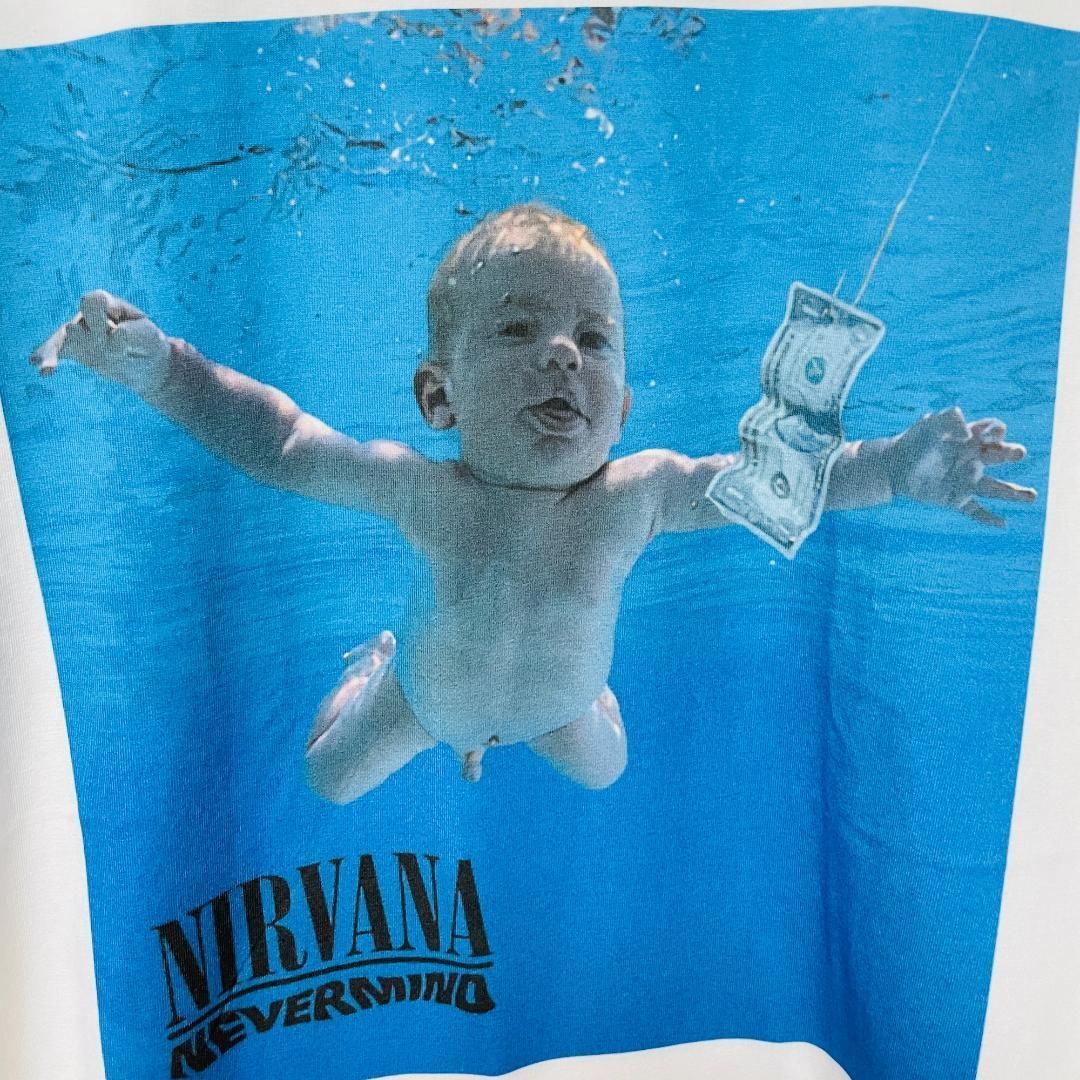 ニルヴァーナ CD リプリント メンズ 長袖 ロンT 秋 冬 L XL 個性的 カート・コバーン NIRVANA CDジャケット 赤ちゃん レトロ  ホワイト 綿 男性 衣類 トップス 個性的 古着 新品お洒落 ハイデザイン - メルカリ