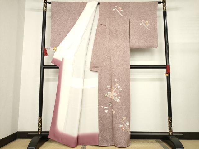平和屋着物○訪問着 鹿の子文 まるやま扱い 正絹 逸品 CAAW3974vf
