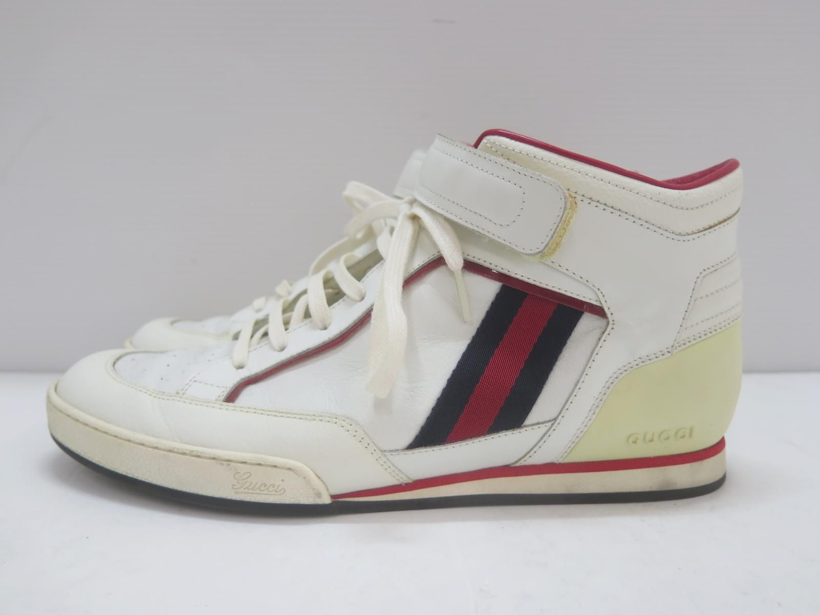 GUCCI グッチ 268680 シェリーライン レザー ハイカットスニーカー 7