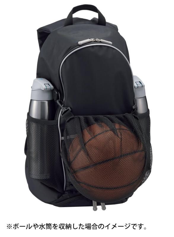 Molten LA0013-KB 40L Backpack - Large Capacity Sports Backpack With Shoe/Ball Net, Black & Blue - View #2