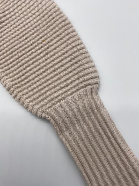 美品 VICTORIA BECKHAM　ビクトリアベッカム XS ベージュ アシンメトリーリプニット お値引き交渉大歓迎】 VICTORIA BECKHAM ビクトリアベッカム XS