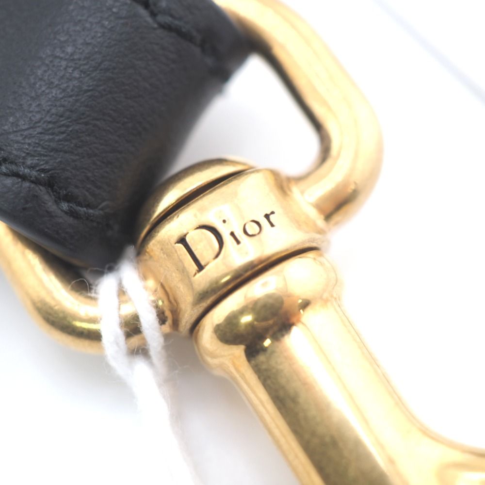 クリスチャンディオール Christian Dior ショルダーストラップ
 ブルー良い金具部分