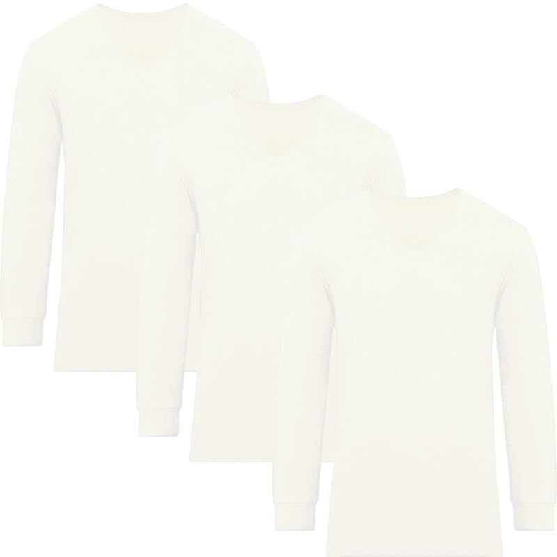 fun. WARMACTIVE メンズ Vネック 3枚セット WHITE 2L 帝人フロンティア企画