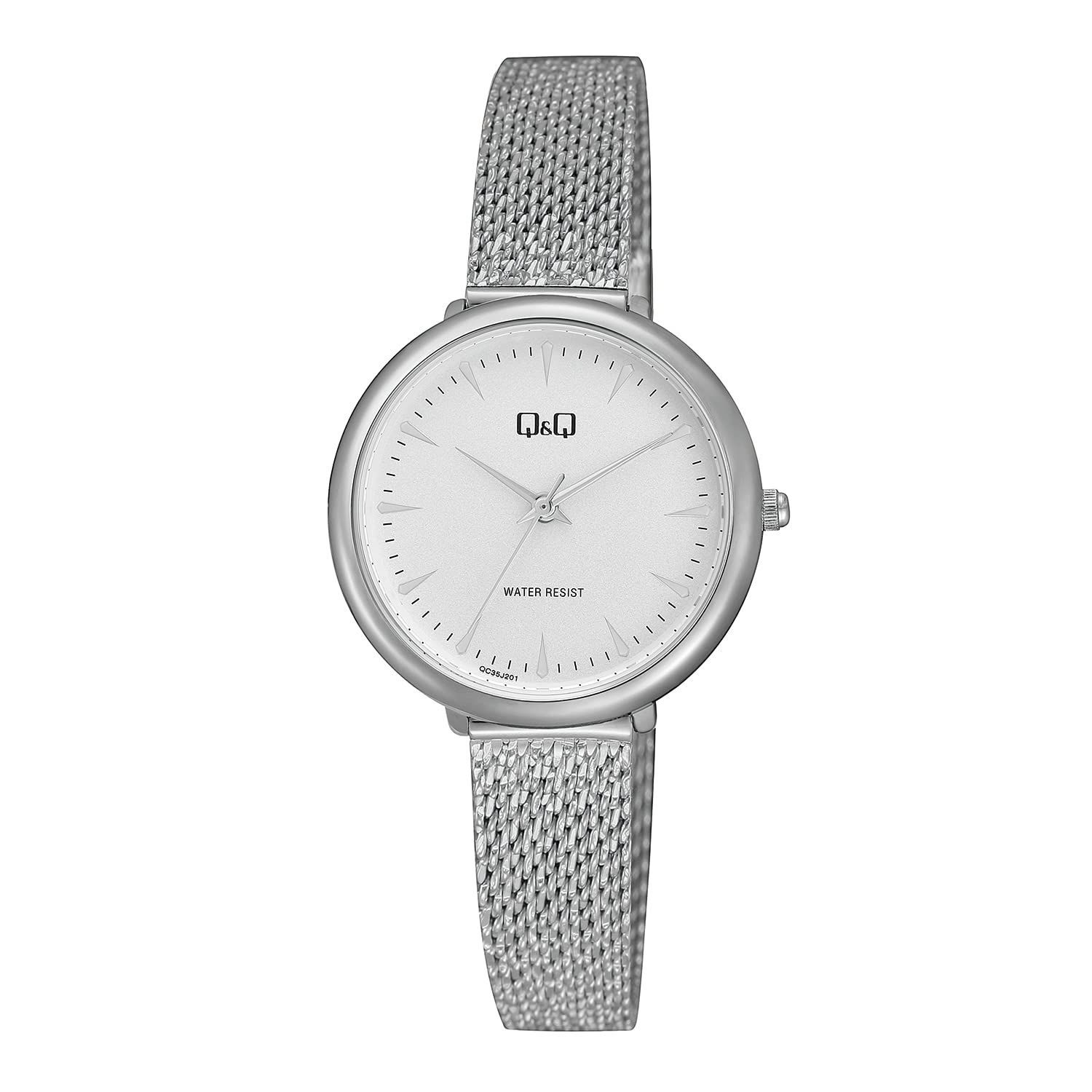 【在庫処分】レディース QC35J201 シルバー 腕時計 [キューアンドキュー]