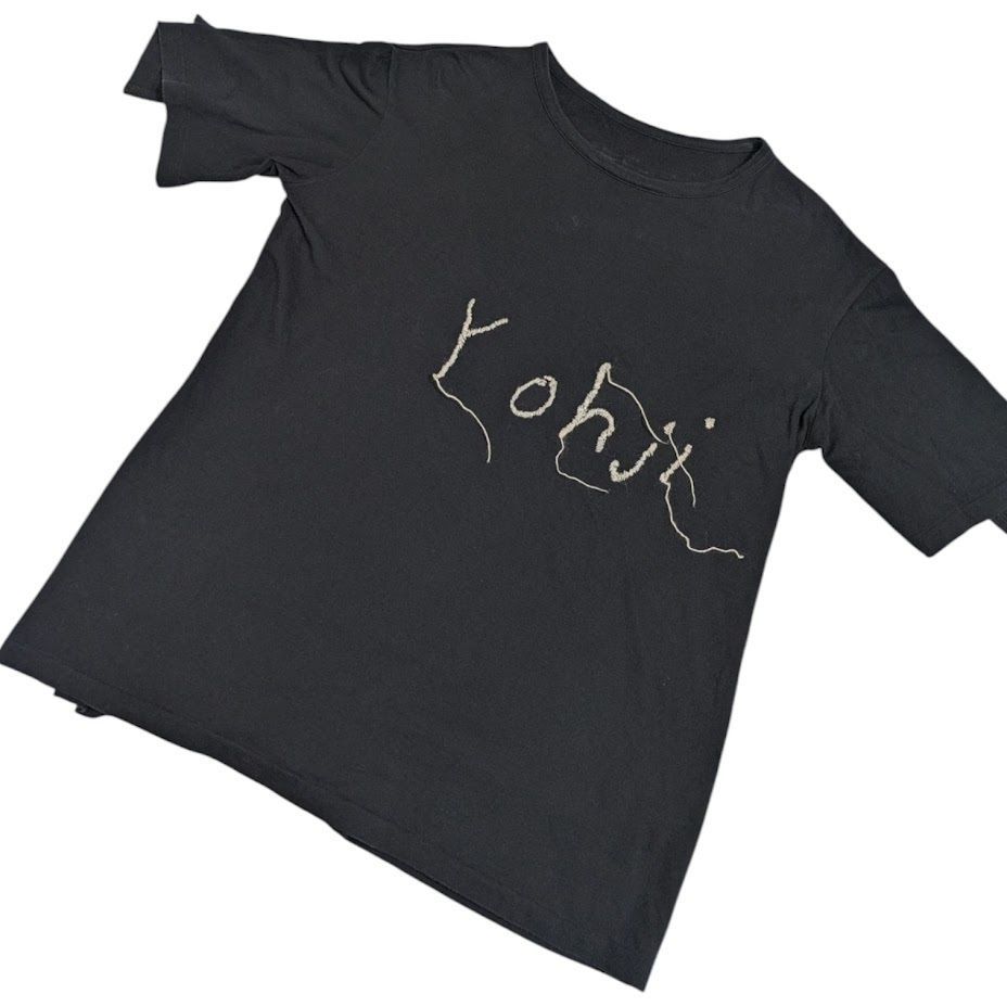 Yohji Yamamoto ヨウジヤマモト 刺繍 半袖カットソー Tシャツ FW
