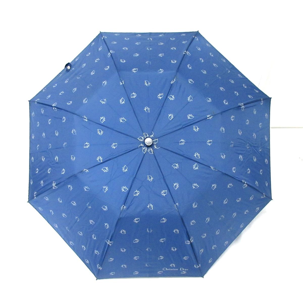 送料無料】 クリスチャンディオール トロッター 総ロゴ 折りたたみ傘 