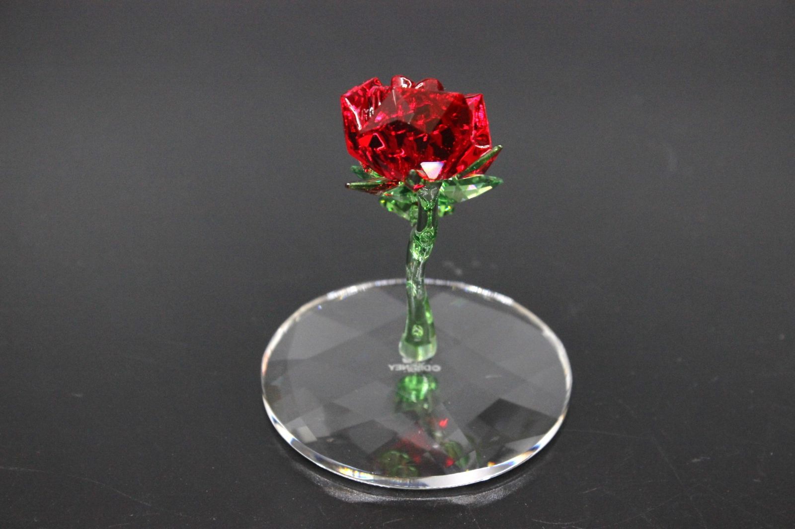 スワロフスキー 美女と野獣 魔法のバラ 薔薇 ディズニー オブジェ 置物