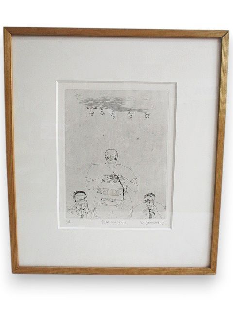 山本容子 初期版画作品「Peep & Peel」1979年 CAPOTE SUITE 4/40  