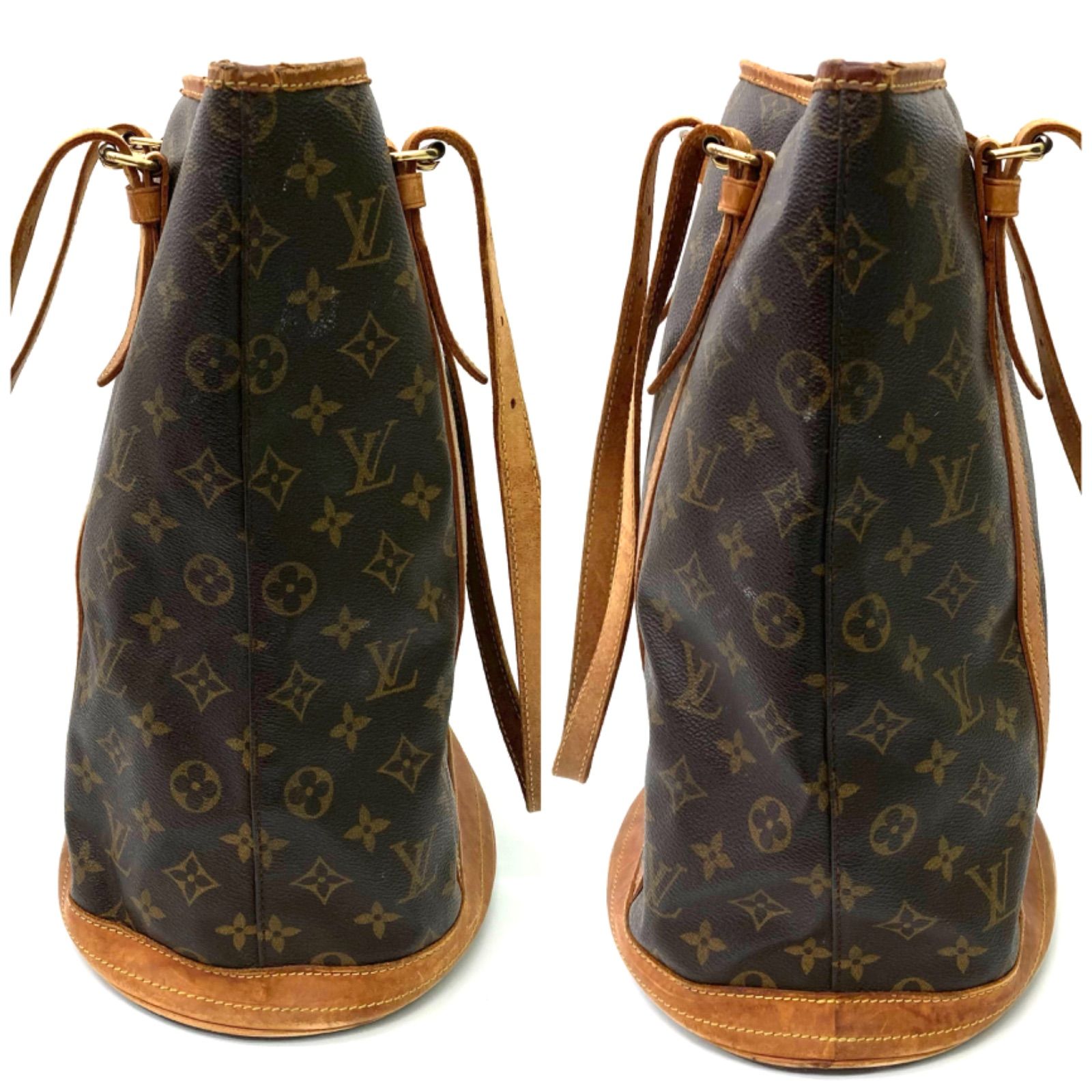 最終値下げ！【LOUIS VUITTON】ルイヴィトン バケットGM トートバッグ ショルダーバッグ モノグラム ジャンク レディース メンズ☆ -  メルカリ