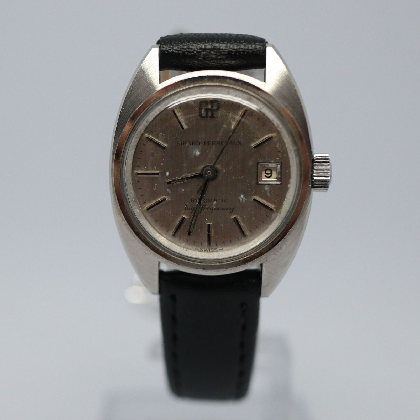稼働品】Girard-Perregaux 手巻き時計 黒文字盤 ちょろ