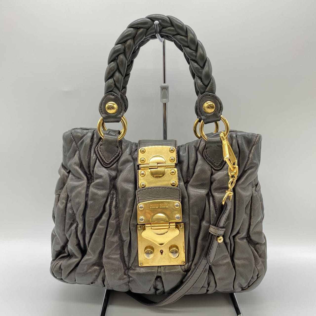 MIUMIU ミュウミュウ ショルダーバッグ ハンドバッグ 2way レザー