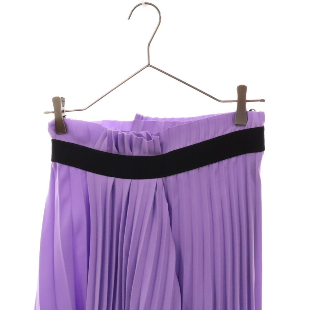 BALENCIAGA パープル プリーツロングスカート