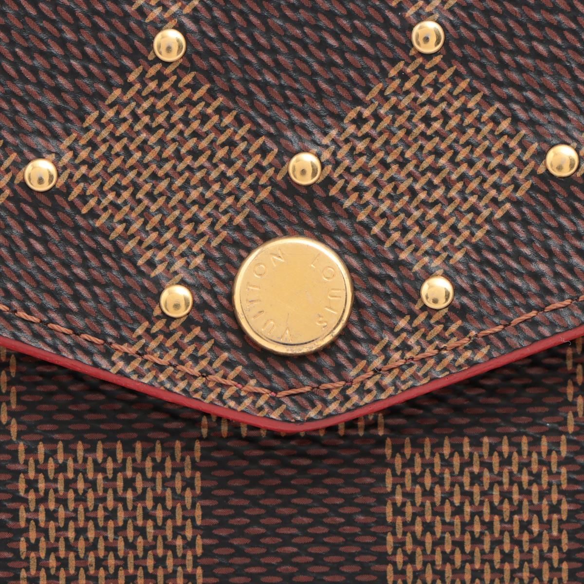 LOUIS VUITTON/ルイ ヴィトン ダミエ スタッズ ポルトフォイユ サラ