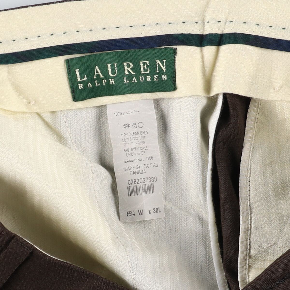 古着 ラルフローレン Ralph Lauren LAUREN ローレン ツータック