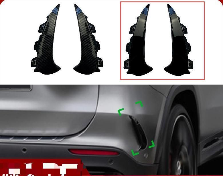 送料無料！メルセデスベンツ GLA クラス H247 GLA200 260 GLA35 AMG 2020年～ リア風切りナイフ ABS素材 カスタムパーツ（ピアノブラック）/4.09LYC785今季トレンド