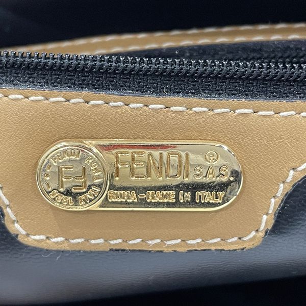 FENDI ペカン 巾着 斜め掛け ヴィンテージ ショルダーバッグ コーティングキャンバス レザー - メルカリ