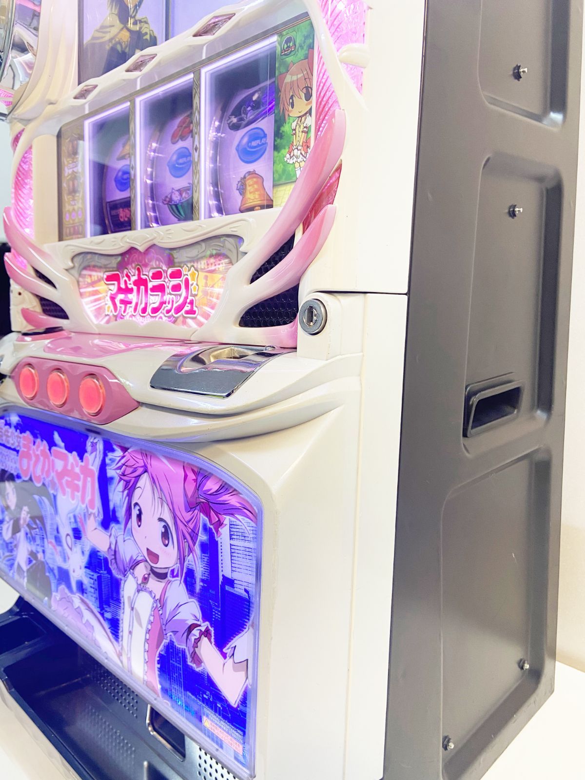 送料込】 パチスロ SLOT魔法少女まどか☆マギカ ☆塗装剥がれ補修済